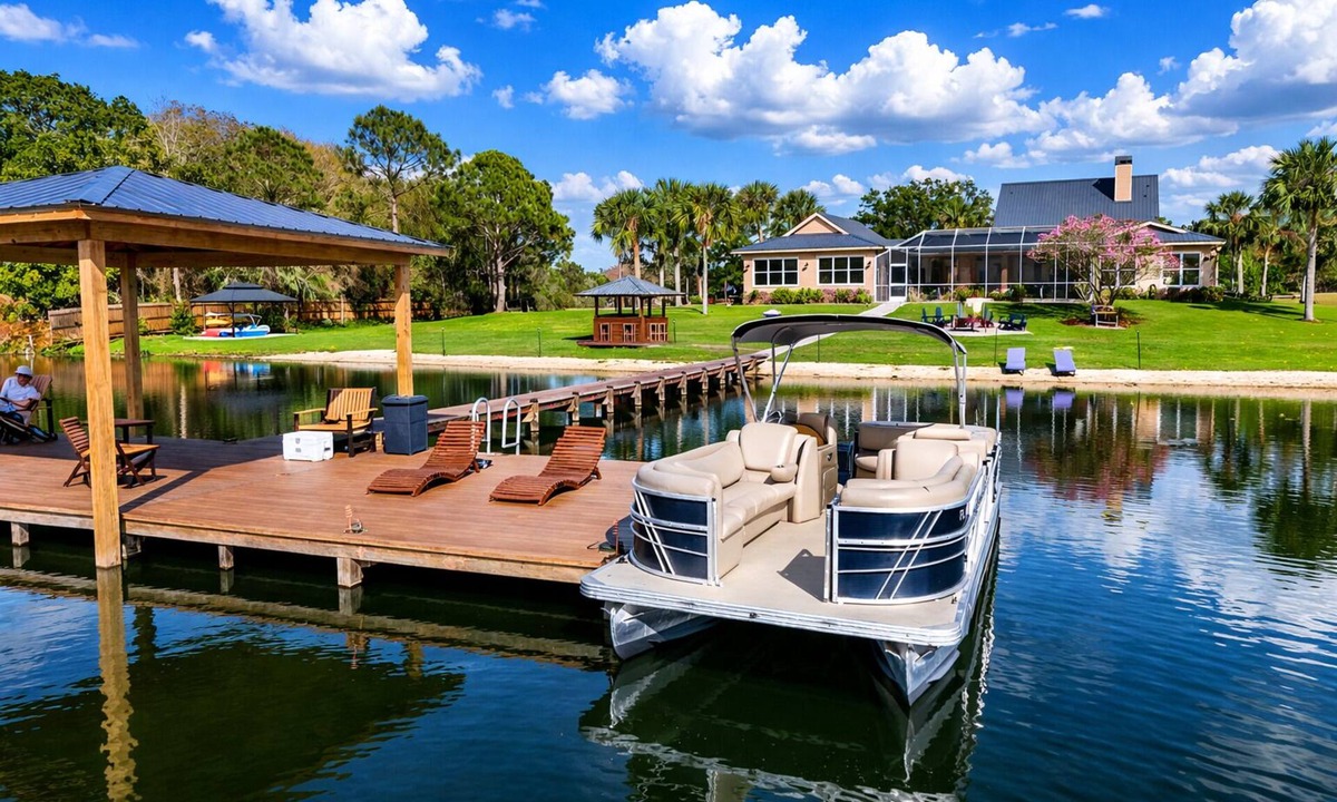 Highland House | 21-Acre Lakefront Paradise: Heated Pool, Private Beach, Animals, Fishing-Boating
