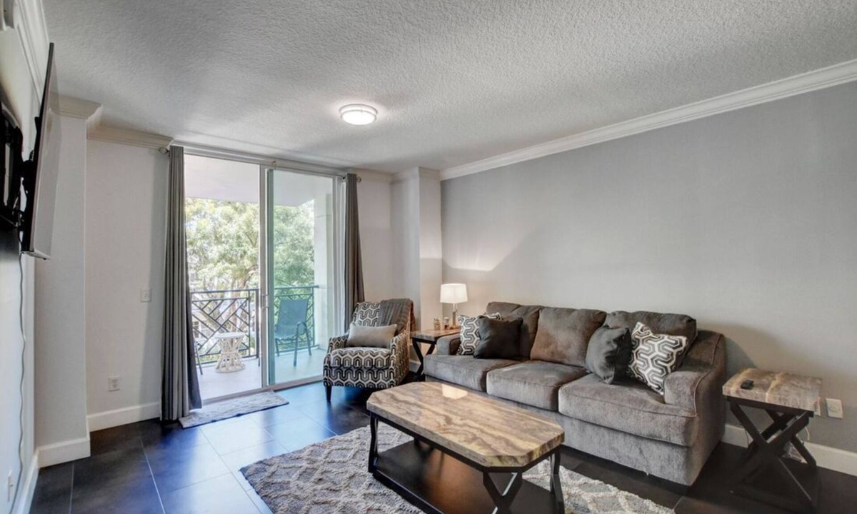 Downtown West Palm Beach Apartment | 2BR Condo in The Prado Huge Balcony Pool Gym Walkable Location in WPB