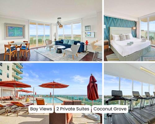 Coconut Grove Apartment | Bright Spacious 2BR Miami Retreat Balcony View