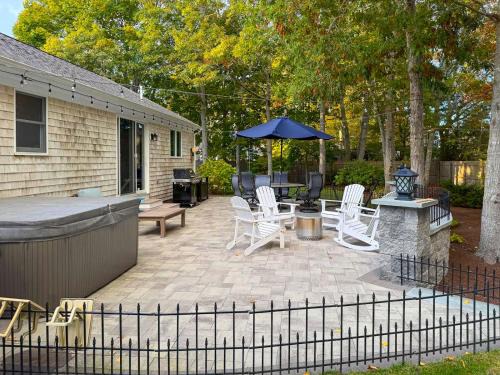 West Hyannisport House | Cape Cod Family Getaway Hot Tub Firepit
