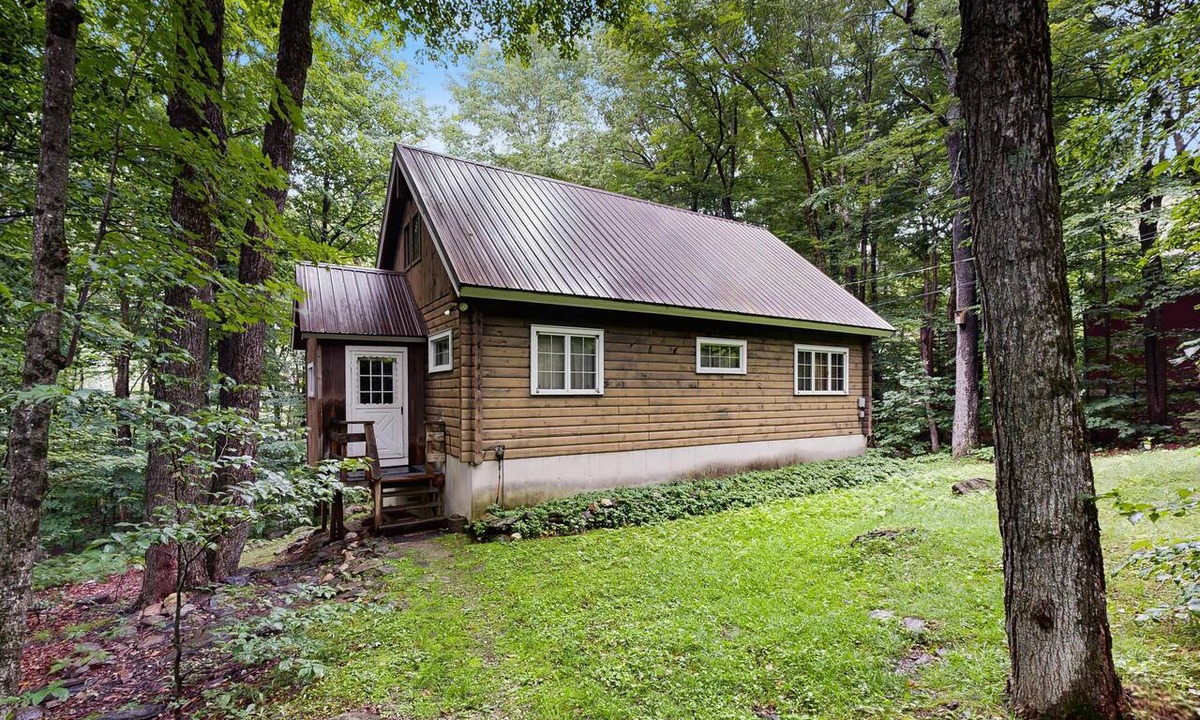 Wilmington Cabin | Classic Vermont cabin with forest views, pools, hot tub & gym