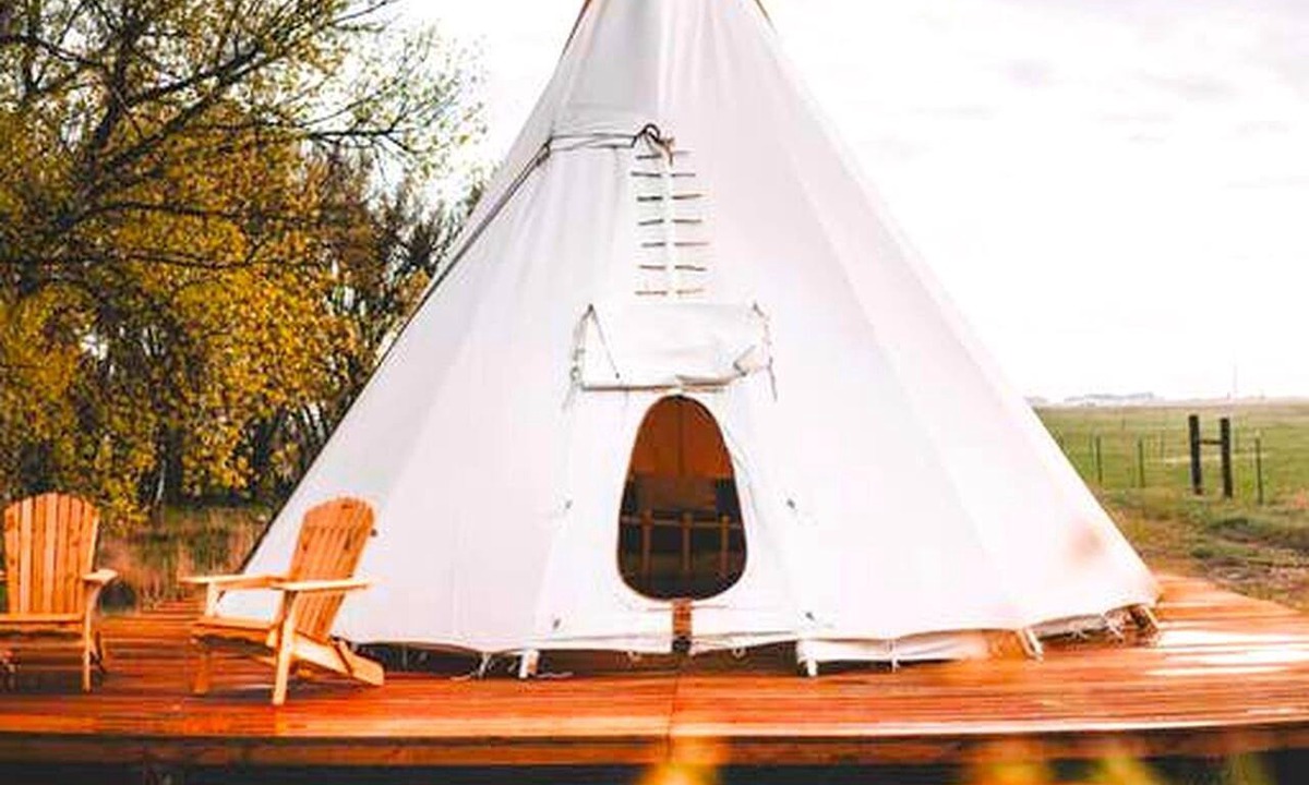 Hudson RV Rental | Cozy and Authentic Tipi Rental on Working Horse Ranch near Denver, Colorado