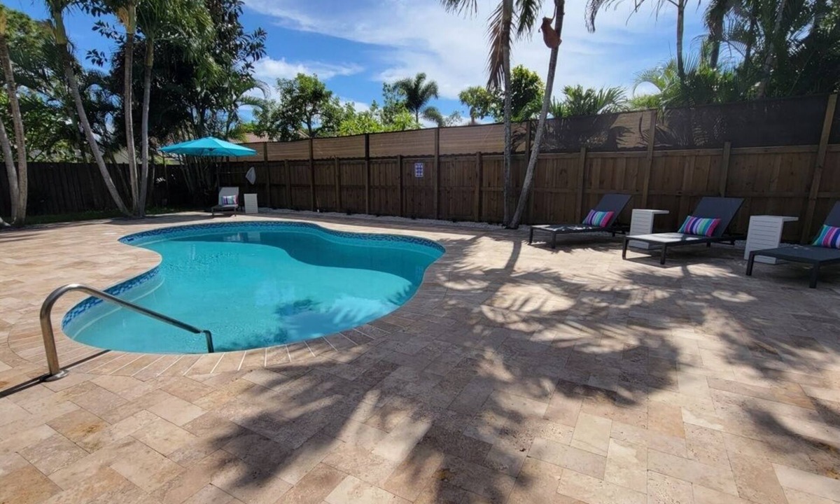 Boca Raton House | Designer 3 BR Home Heated Pool 3 mi. from the Beach & Downtown Private Backyard