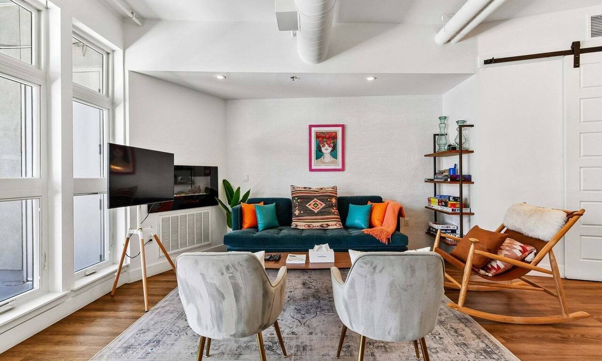 River North Art District Condo | Dog-Friendly 2BR Boho Loft in RiNo | Walk to Mission Ballroom & Breweries