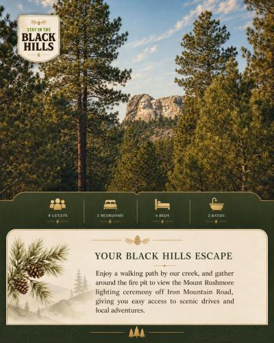 Keystone House | Grizzly Bear Creek- Mt Rushmore Views- Hot tub