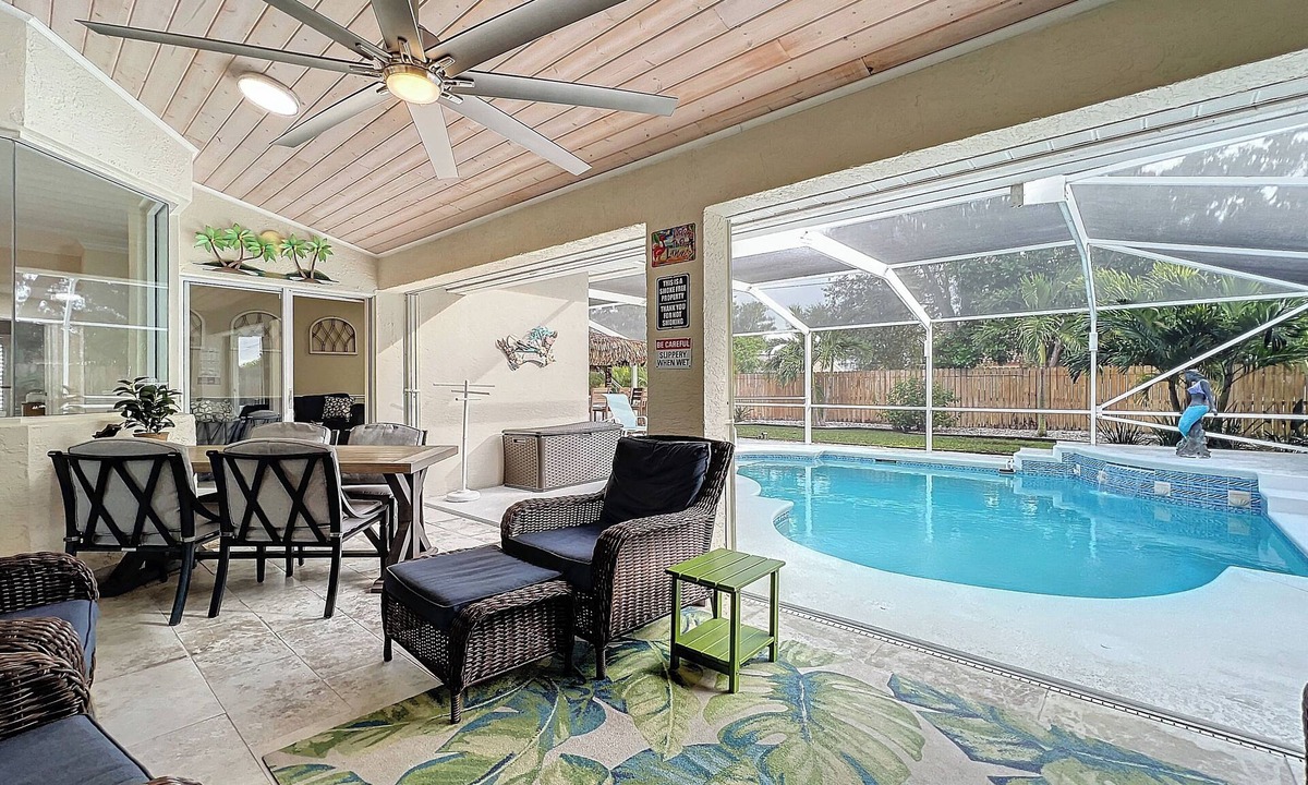 Port Saint Lucie House | Home Away From Home w/Private Heated Pool, Game room and quiet place to relax!