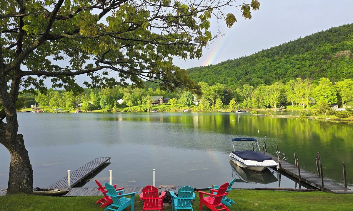 North Lake George House | Lake George Water Front With Boat Dock