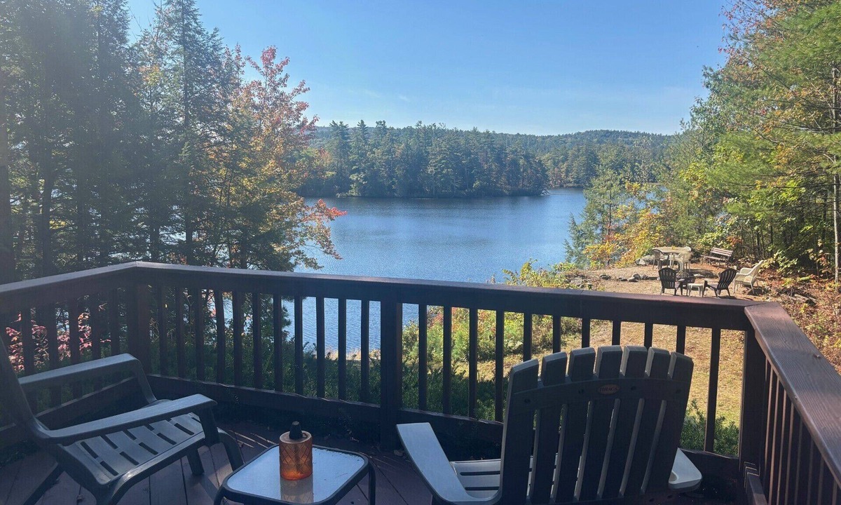 Meredith House | Lookout point on Lake Wicwas