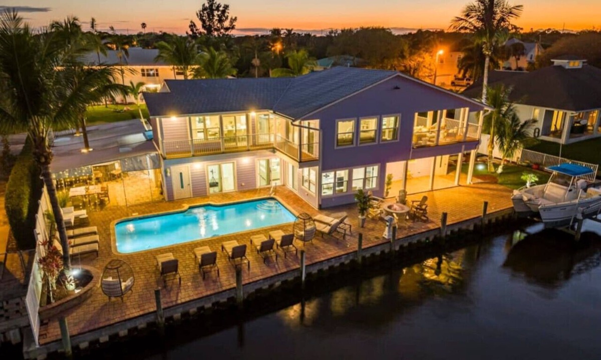 St. Lucie Village House | Luxury 6BR Waterfront Retreat with Pool!