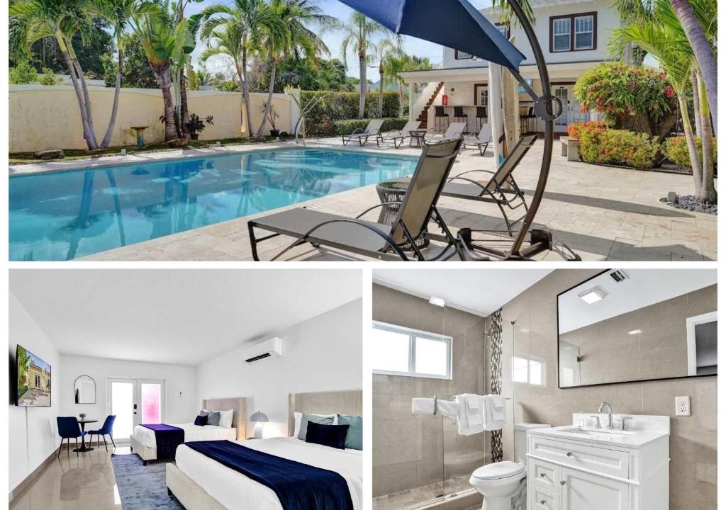 Mango Groves Apartment | Modern Suite w Patio & Pool 2 Queen Beds