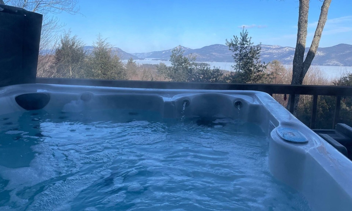 Diamond Point House | Panoramic Lake George & Mountain View Home, Hot Tub