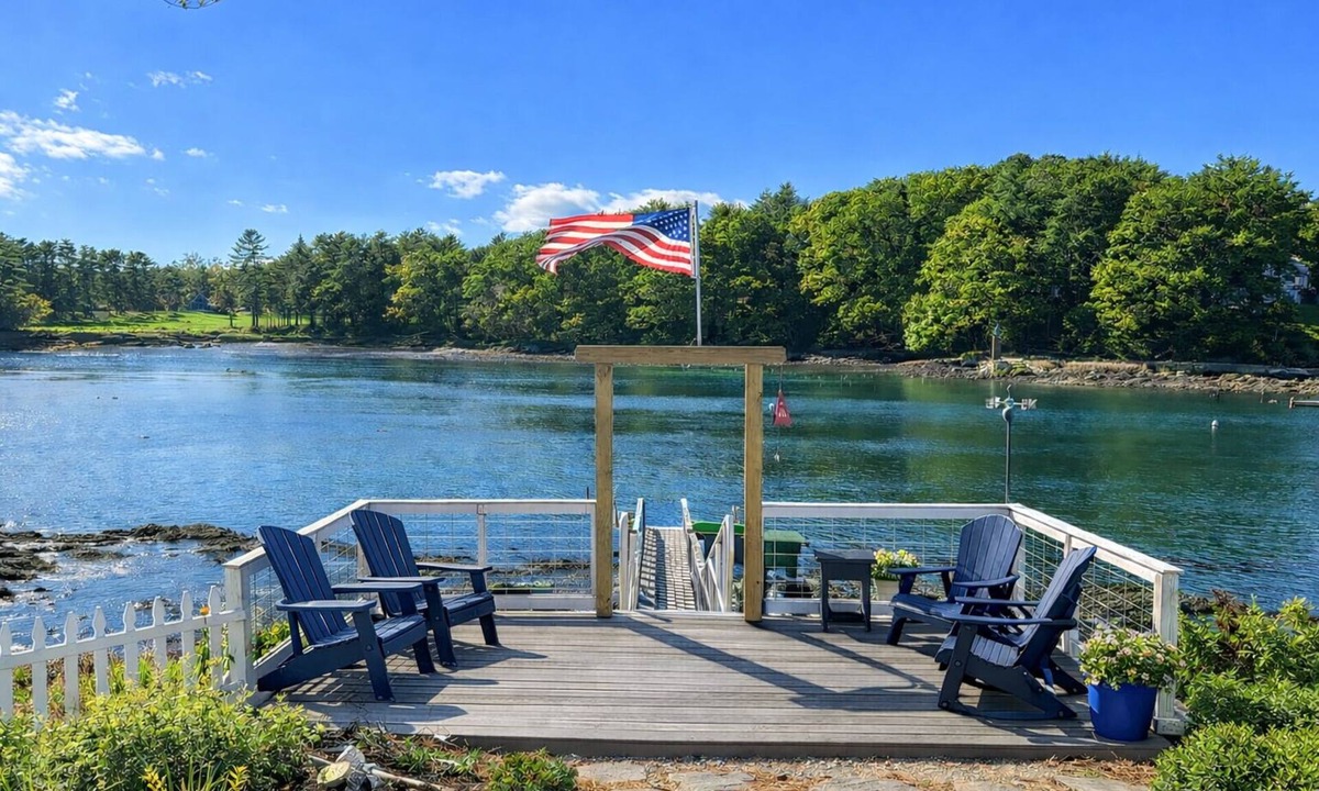 West Bath Cottage | Recently renovated cottage just steps to the waters edge deck, and dock along the New Meadows River.