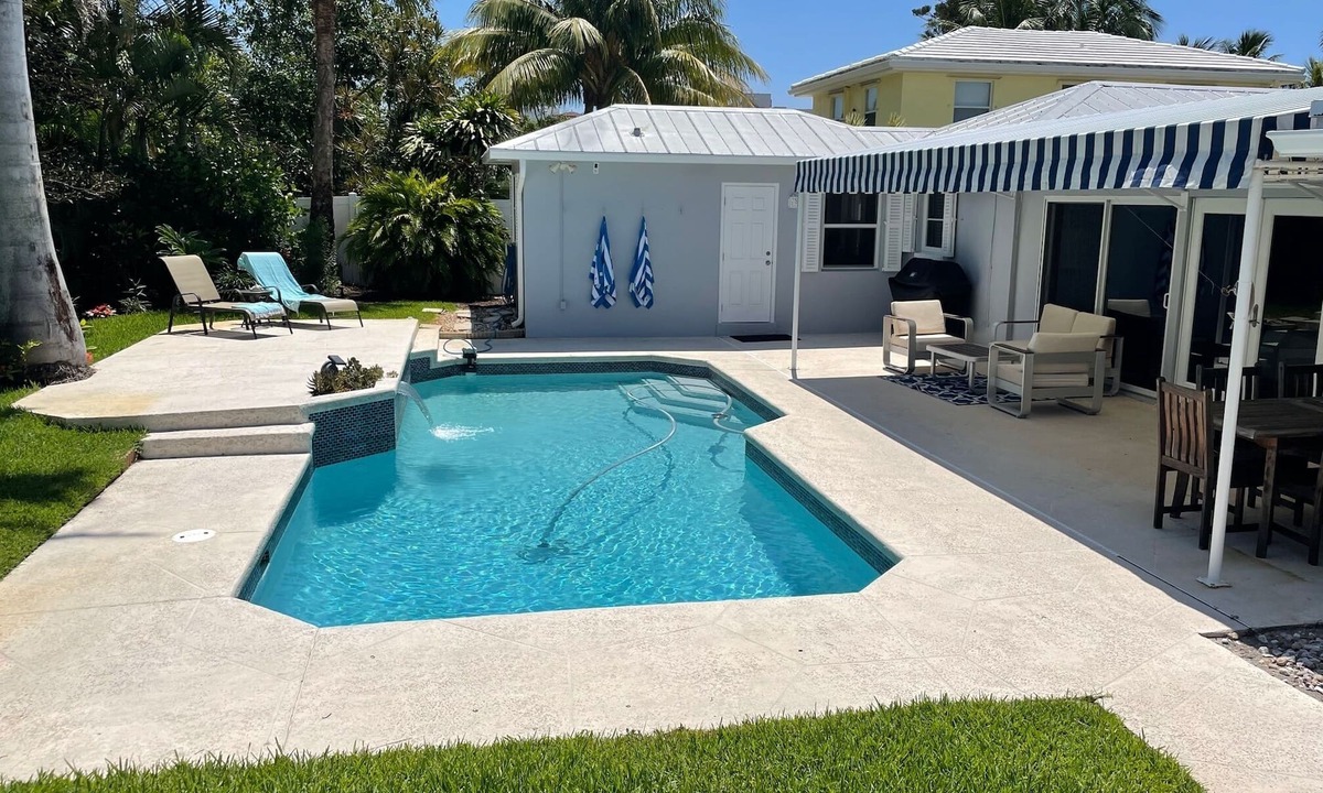 Palm Beach Shores House | Relax in Paradise Bungalow; steps to the beach & private pool