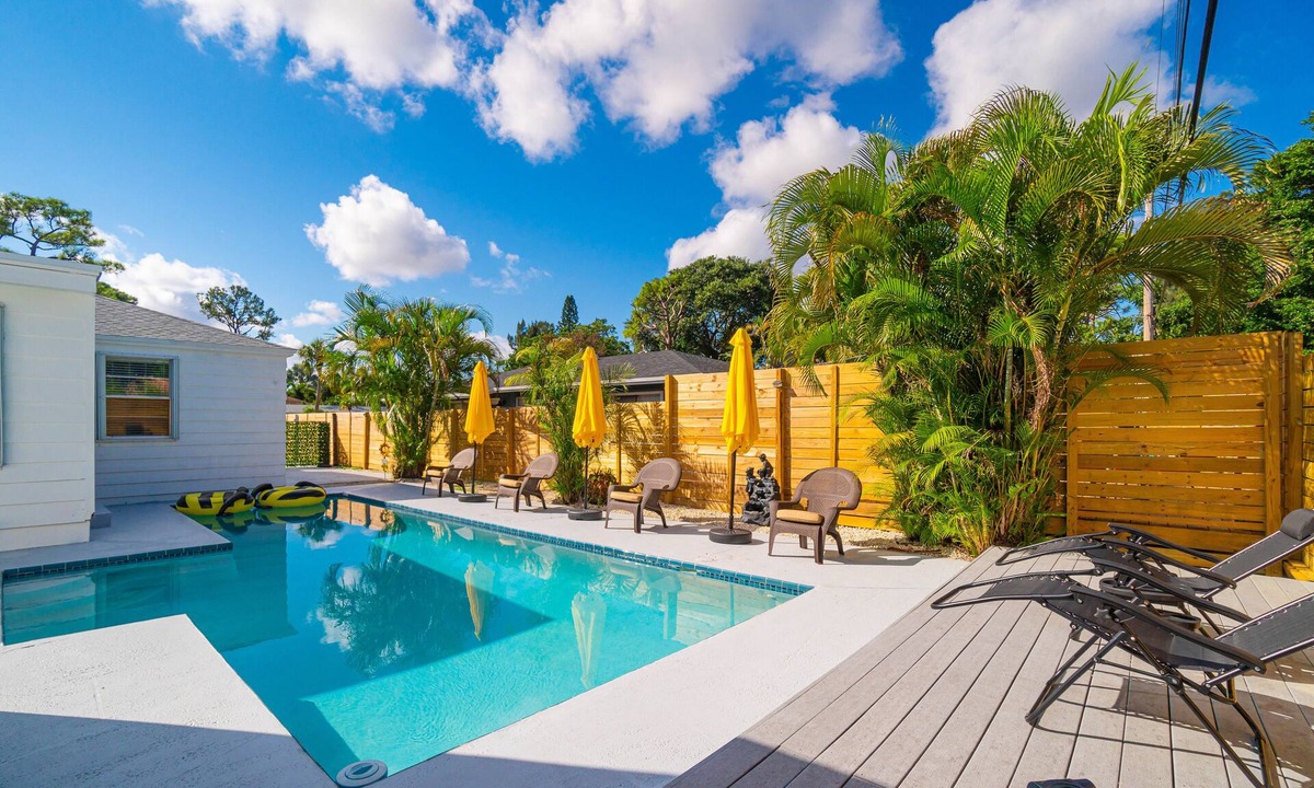 Delray Beach House | Remodeled HEATED pool home, 8 minutes to the beach! Honey Hole & Bear Den