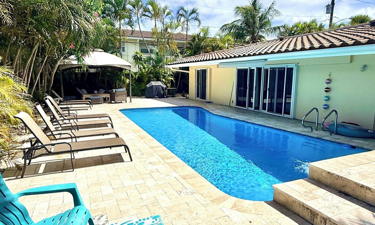 Survey Creek House | Resort Style Pool! Large Sun-drenched Patio 1.6 miles Poolside to Seaside!