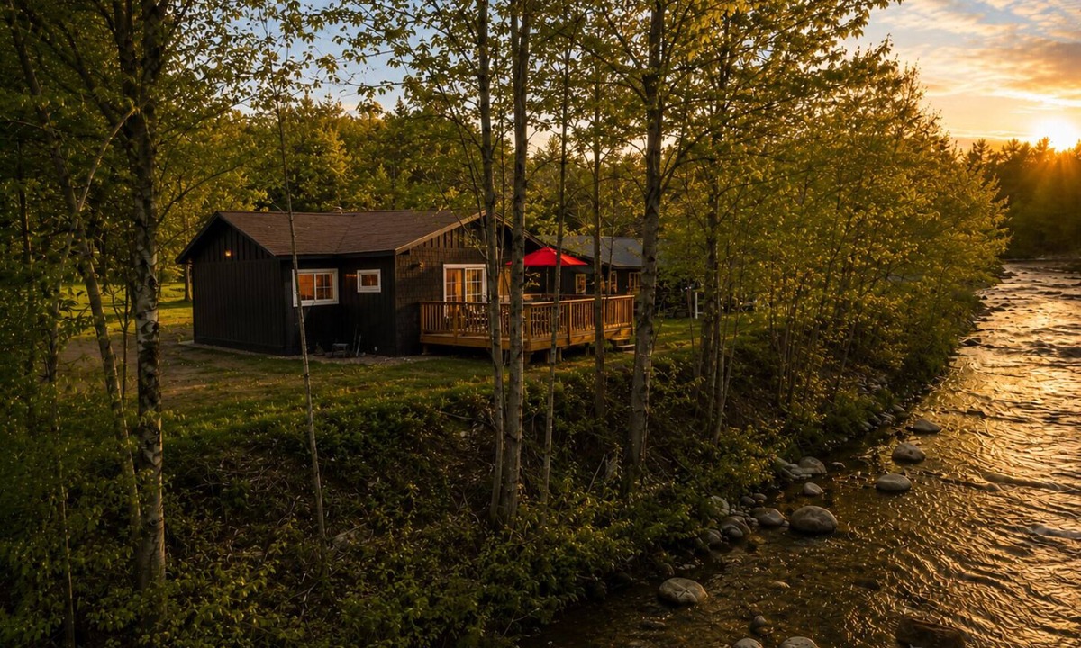 Bartlett Cottage | Riverside Cottage Private Beach Mountain Views