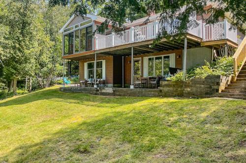 Orland House | Secluded waterfront home with private dock, outdoor dining, firepit, WiFi & W/D