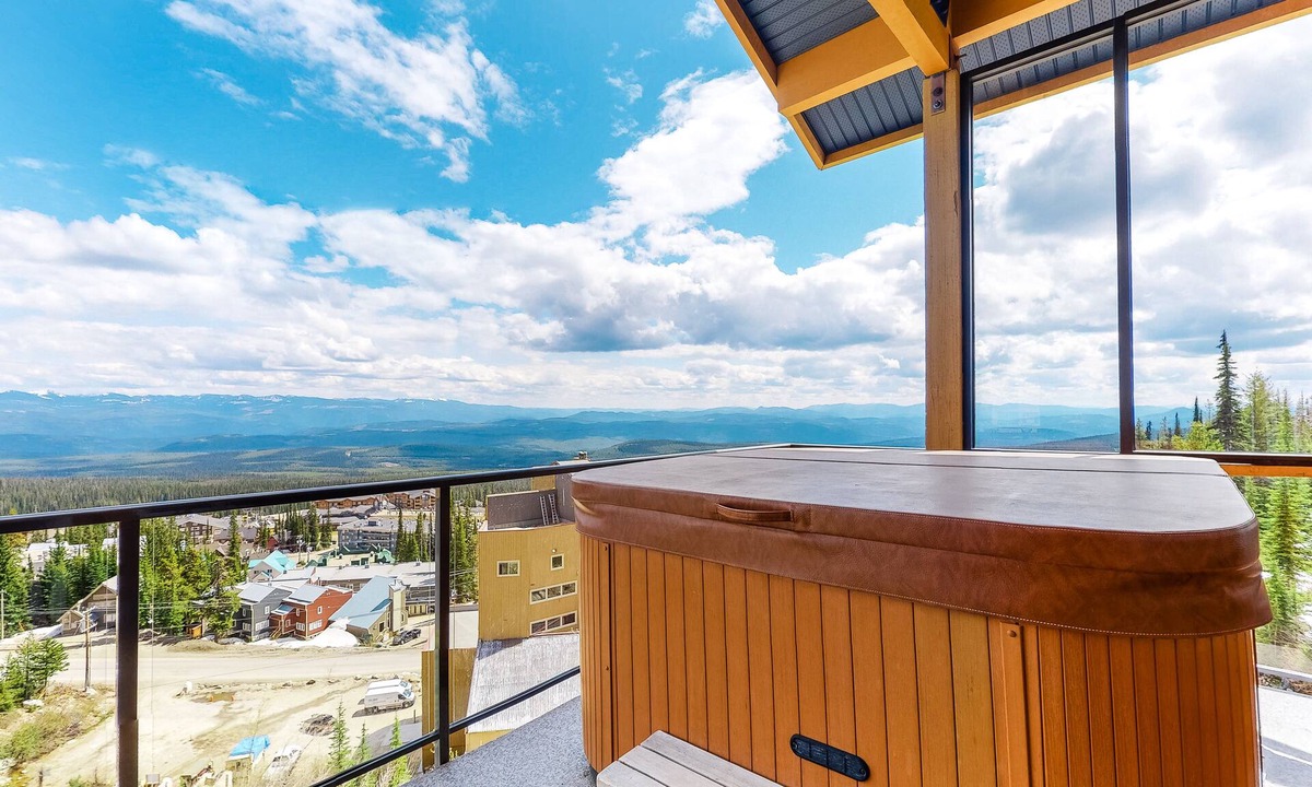 Big White Ski Resort Condo | Ski-in/out condo with private hot tub, majestic mountain views, & fireplace