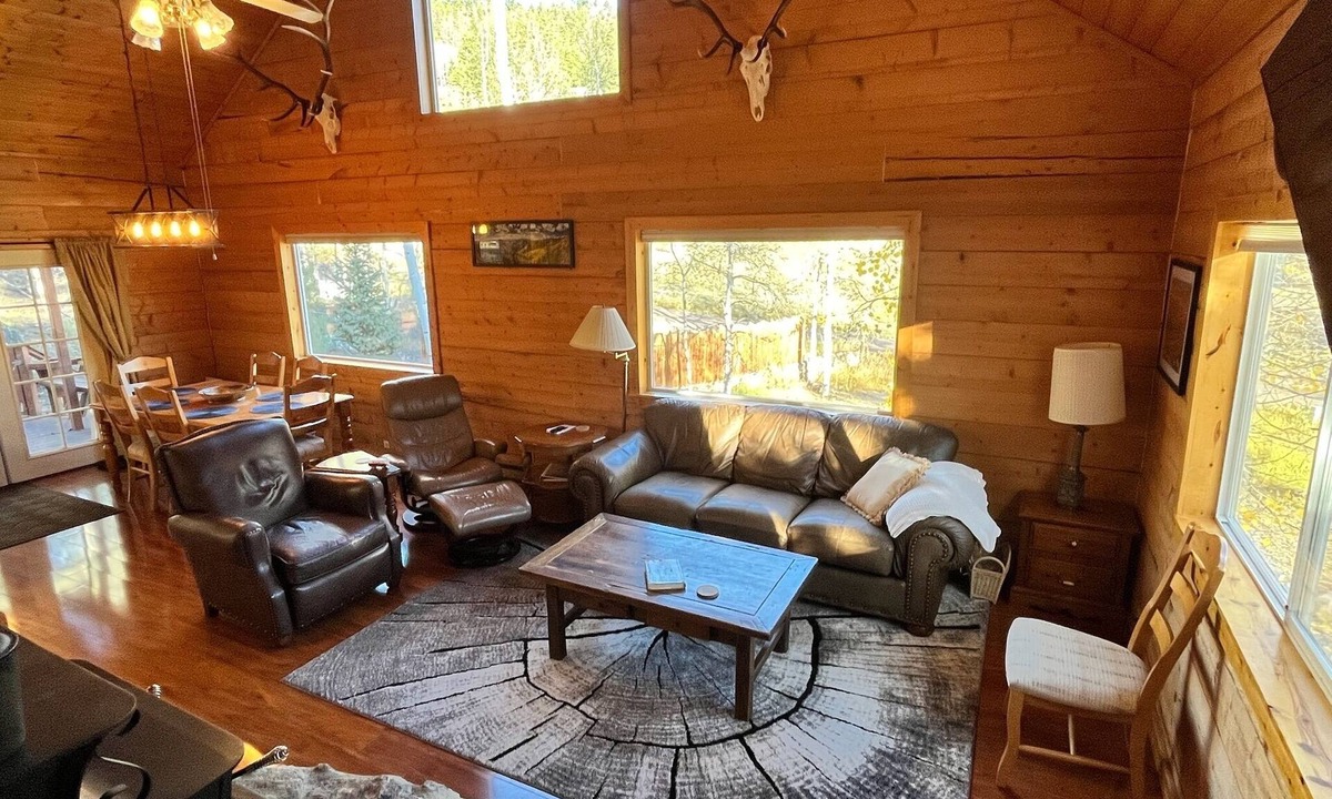 Lake City House | Spacious log cabin with a private gazebo view of Red Mountain!