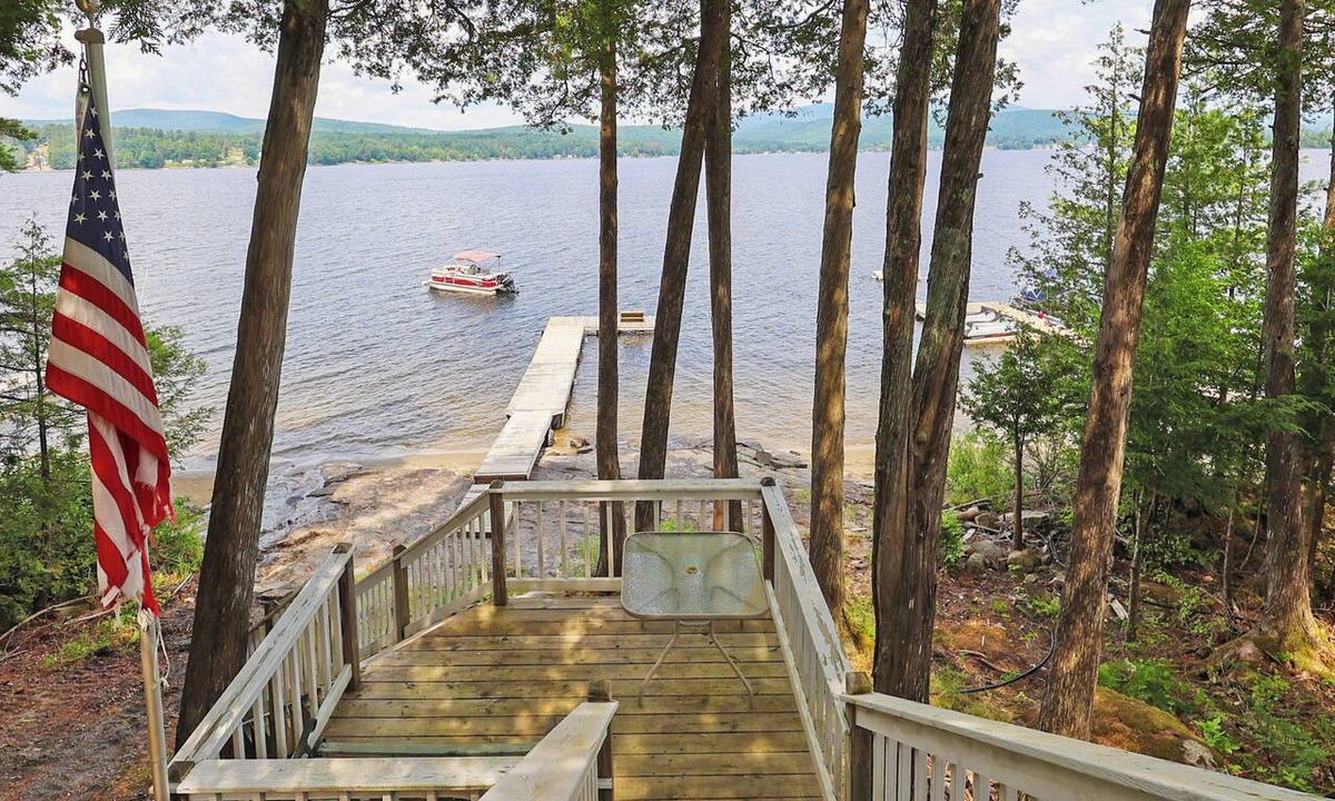 Schroon Lake Cabin | Waterfront Deck + Views: Schroon Lake Sanctuary