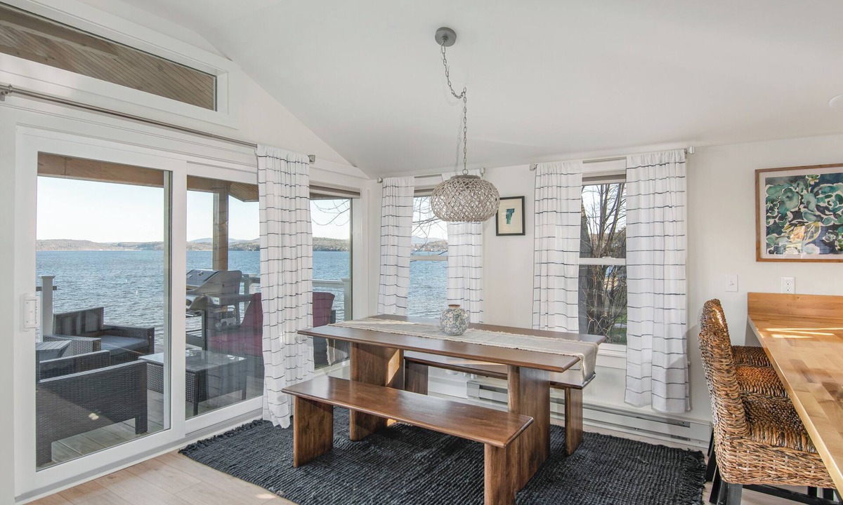 Malletts Bay Cottage | Welcome to 54 West Lake Shore Drive, a charming, single-floor home near the peaceful shores of Lake Champlain. This 1,200-square-foot residence offers 2 bedrooms (1 King, 1 Queen), 1.5 bathrooms with a shower and soaker tub. The thoughtfully designed