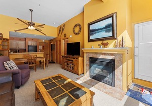 Lakeside Condo w/Mountain & Lake Views from Balcony, Steps to Shops/Dining!