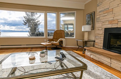 Juan de Fuca Electoral Area House | Ocean Front Home w/Breathtaking Views & Hot Tub