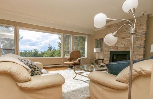 Juan de Fuca Electoral Area House | Ocean Front Home w/Breathtaking Views & Hot Tub