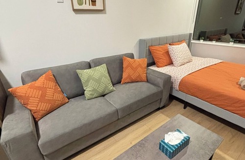 Downtown Edmonton Apartment | 12th Floor Studio at Downtown. Parking Included