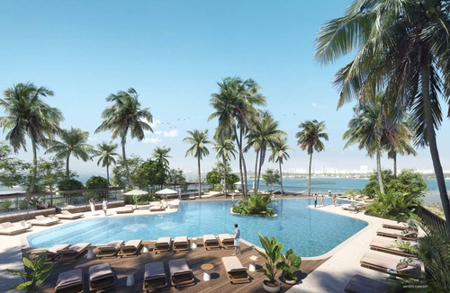 Brickell Hotel | 1bd Suite W/2nd bed 45th-Floor Oceanview - Rooftop Pool, Spa, Gym + Balcony