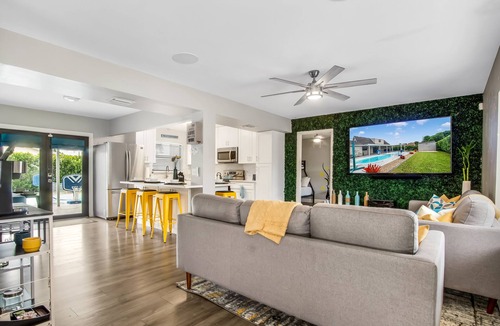 Palm Springs House | 4BR Oasis w/Heated Pool, Near I-95 + Free Coffee!