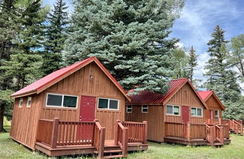 Capulin Cabin | AIYM Camp Riverfront Cabin #2. In the Rio Grande National Forest, Alamosa Canyon