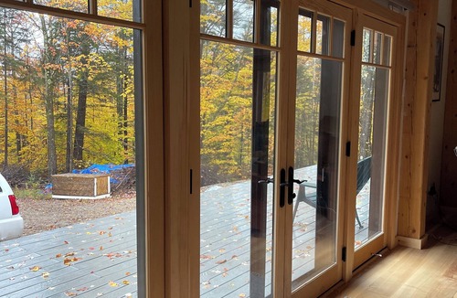 Bread Loaf House | Attractive new timber frame house on 7 acres in Ripton's Green Mountains.