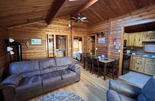 Almont Cabin | Beautiful 2 Bedroom Cabin on Taylor River with Private Hot Tub