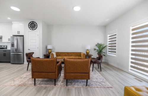Calgary House | Brand New 2025 Modern Townhome Near YYC Airport | Garage Parking