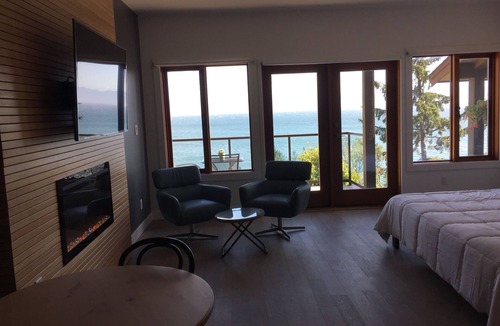 Juan de Fuca Electoral Area Condo | Cedar Coast Oceanfront, Vancouver Island, ocean views, inside or outside.