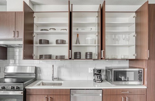 Five Points Apartment | Chic Five Points 1BR w/ Roof Deck & Gym, walk to RiNo bars, by Blueground