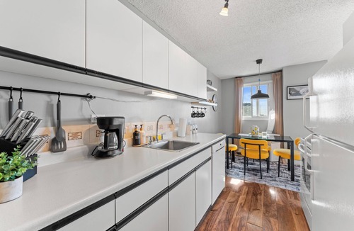 Griesbach Apartment | City View Getaway | 2BR Pool Gym Parking