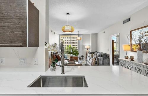 Downtown West Palm Beach Apartment | Contemporary 2 Bedroom Residence with Private Balcony and Skyline Views