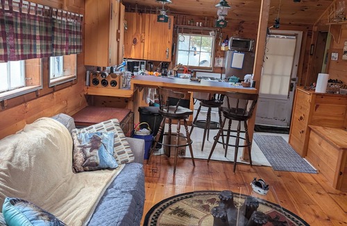 Hillsboro Cabin | Cozy Camp Nestled in the Woods