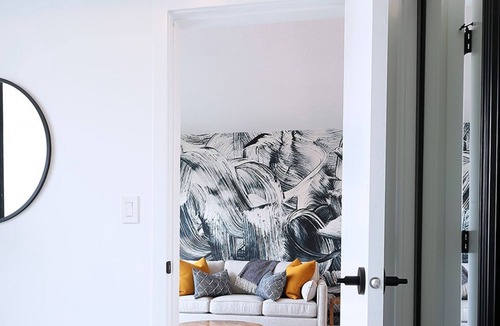 Kelowna Central Business District Condo | Cozy Downtown Suite w/ Stunning Design & Lake View