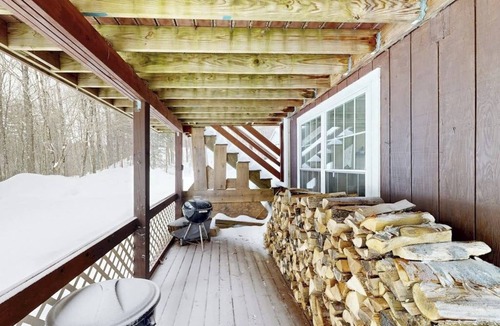 Ludlow House | Cozy duplex, first floor unit w/kitchen, shared fire pit, lake access, wifi, TV