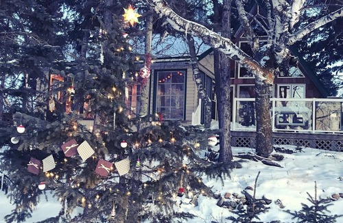 Christopher Lake House | Cozy lake-front A-frame cabin at Emma Lake. Steps away from the beach!