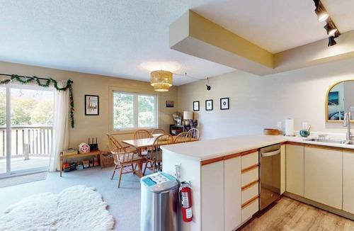 North Troy Condo | Cozy Ski-in/Ski-out condo w/balcony, mountain views, gas fireplace, w/d, wifi