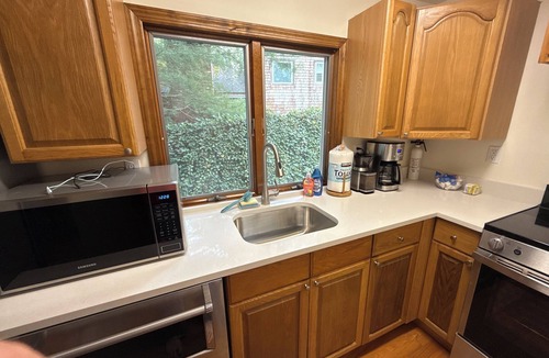 Tisbury Apartment | Cozy studio with water views. AC,WiFi, full kitchen, private entrance and patio.