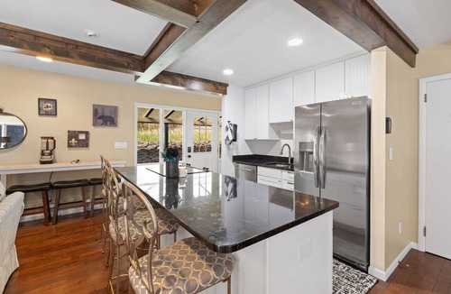 Rapid City House | Creekside Retreat | Fireplace + Gameroom