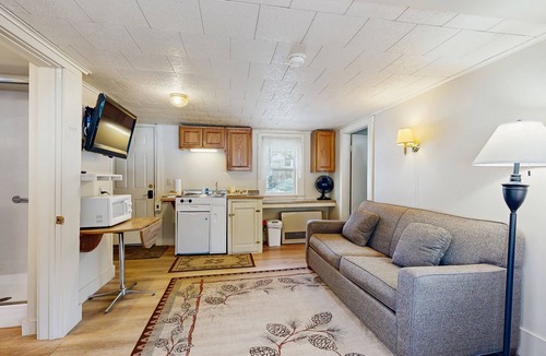 Lincoln Cabin | Cute Riverfront Cabin in Great Location w/Shared Pool, Kitchenette, & Free WiFi