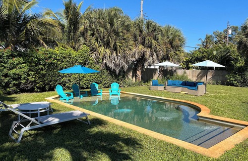 Delray Beach House | DESIRED East Delray Beach Pool Home, Sleeps 6, Close to Beach & Atlantic Avenue