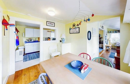 Boothbay Harbor House | Dog-friendly Fisher Hill home with patio and wood stove - walk to the harbor