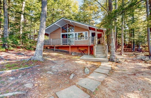Meredith Cottage | Dog-friendly lakefront cottage with private beach and dock, lake views, and W/D